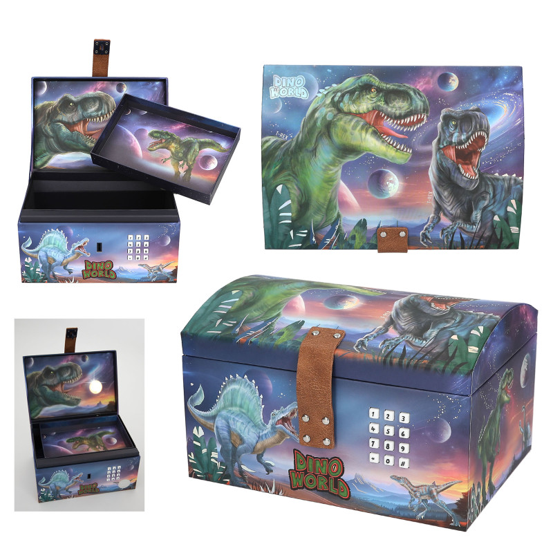 Depesche Journal Intime Dino World – 80 Pages Lignées – Code Chiffré Avec Son De Dinosaure – Motifs Préhistoriques – Cadeau Créatif Dès 6 Ans