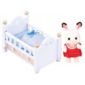 Bébé Lapin Chocolat / Lit - EPO-5017 - Epoch - Sylvanian Families - Le Nuage de Charlotte