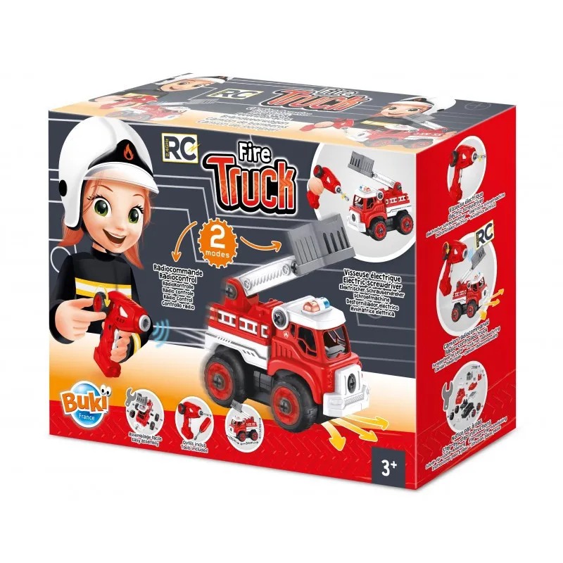 Buki Junior Engineer RC Fire Truck Build Kit (Age 3+)