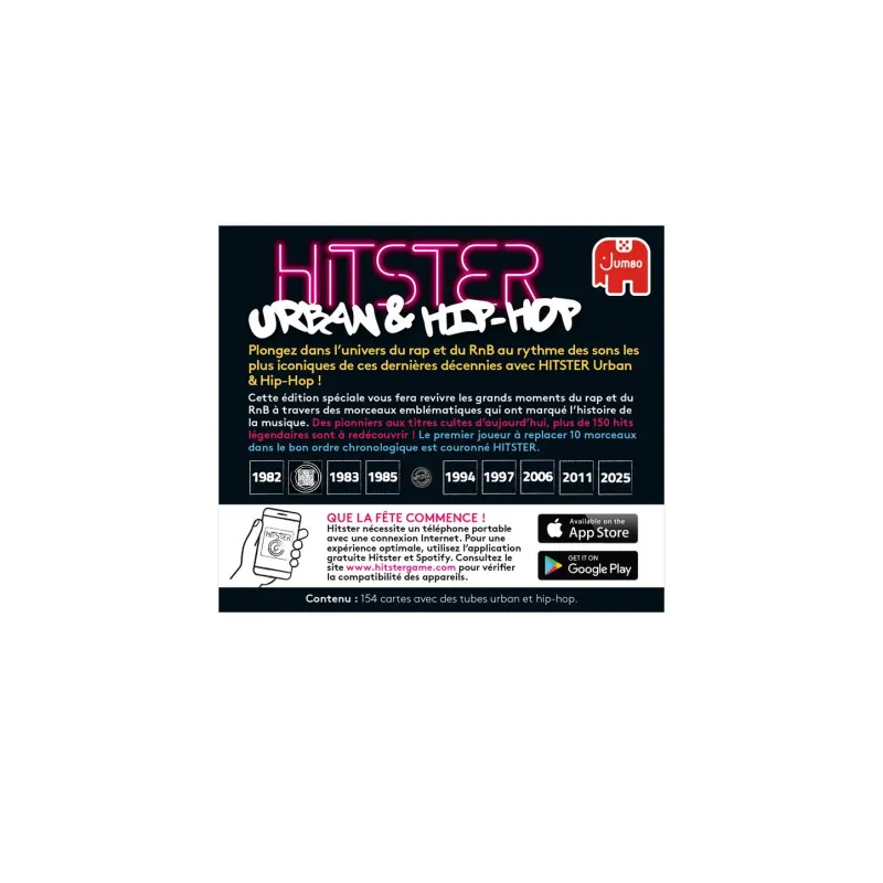 Hitster Urban & Hip Hop – Extension jeu musical