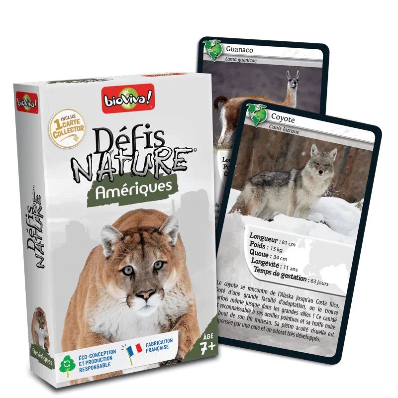 Défis Nature – Amériques – jeu éducatif Bioviva dès 7 ans