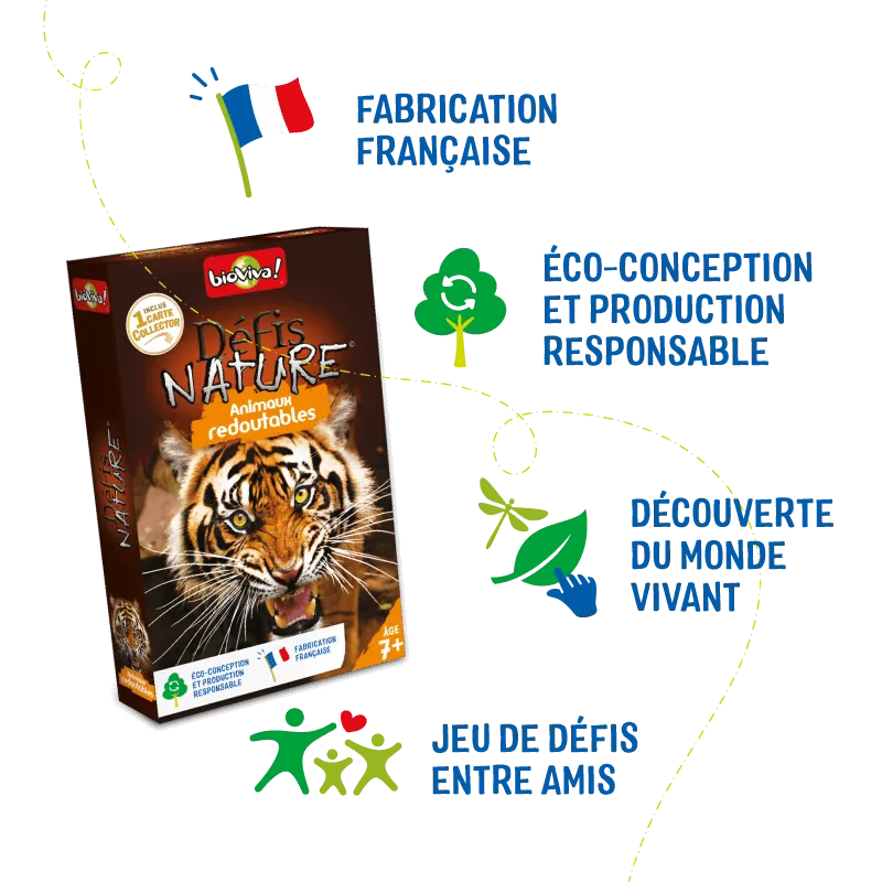 Défis Nature – Animaux redoutables – jeu éducatif Bioviva