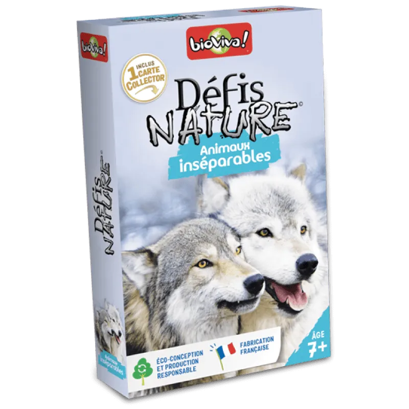Défis Nature – Animaux inséparables – jeu éducatif Bioviva
