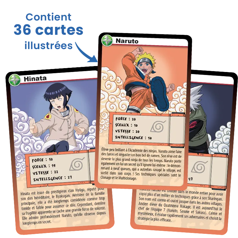Défis Nature – Naruto - Jeu de cartes éducatif Bioviva