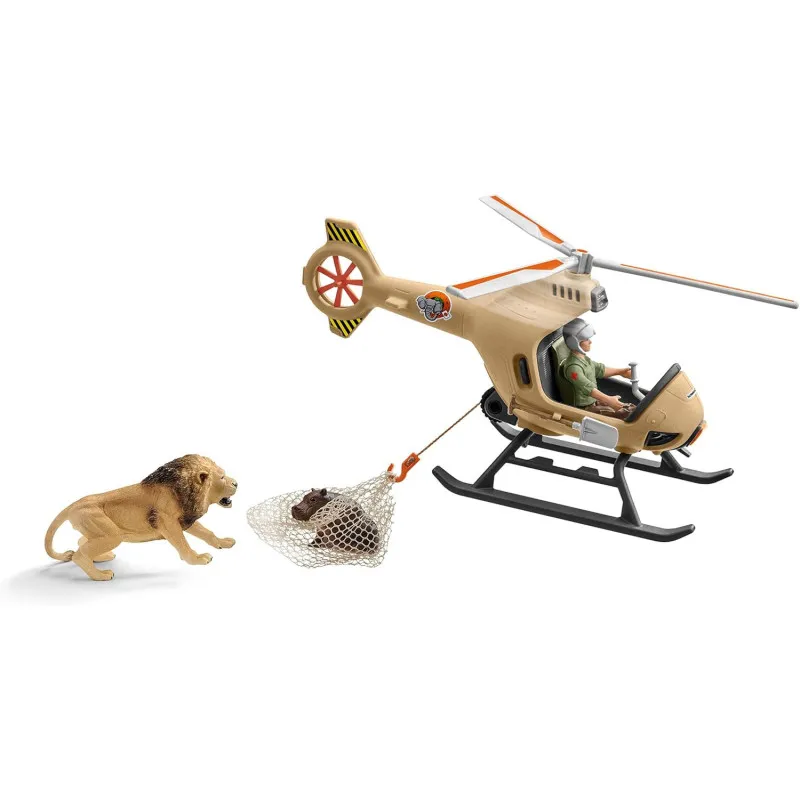 Hélicoptère sauvetage d’animaux Schleich WILD LIFE 42476