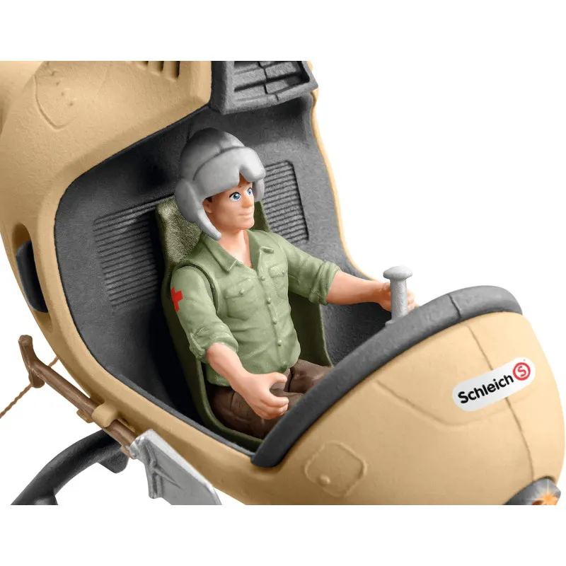 Hélicoptère sauvetage d’animaux Schleich WILD LIFE 42476