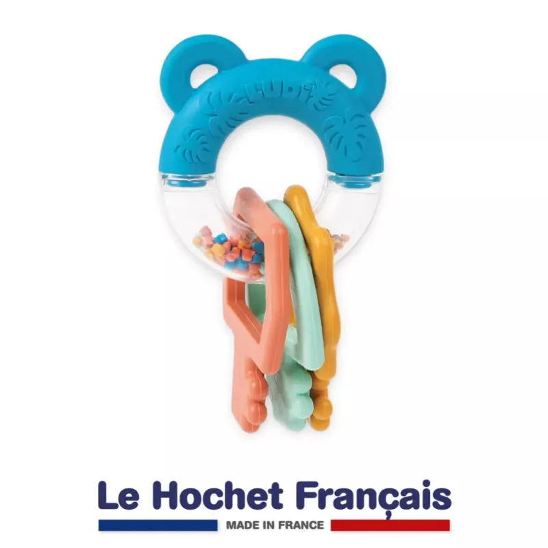 Hochet dentition français LUDI – apaisement & éveil bébé