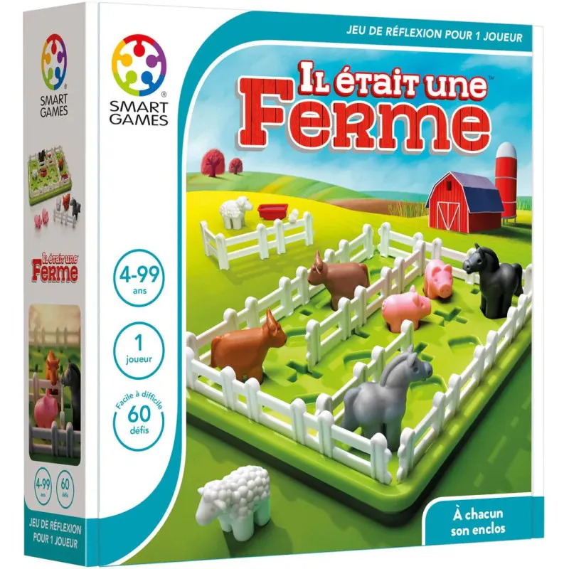 SmartGames Il était une Ferme – Jeu logique enfants 60 défis