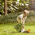 Hape Houe double pour enfants – Jeu de jardin bois