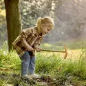 Hape Houe double pour enfants – Jeu de jardin bois
