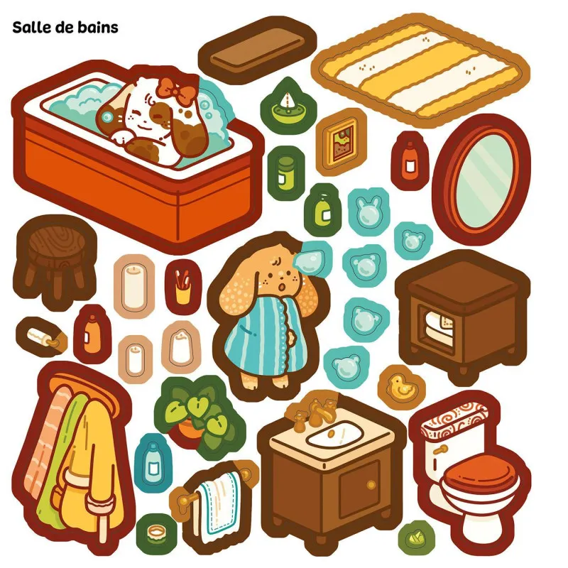 Cozy stickers - Home sweet home