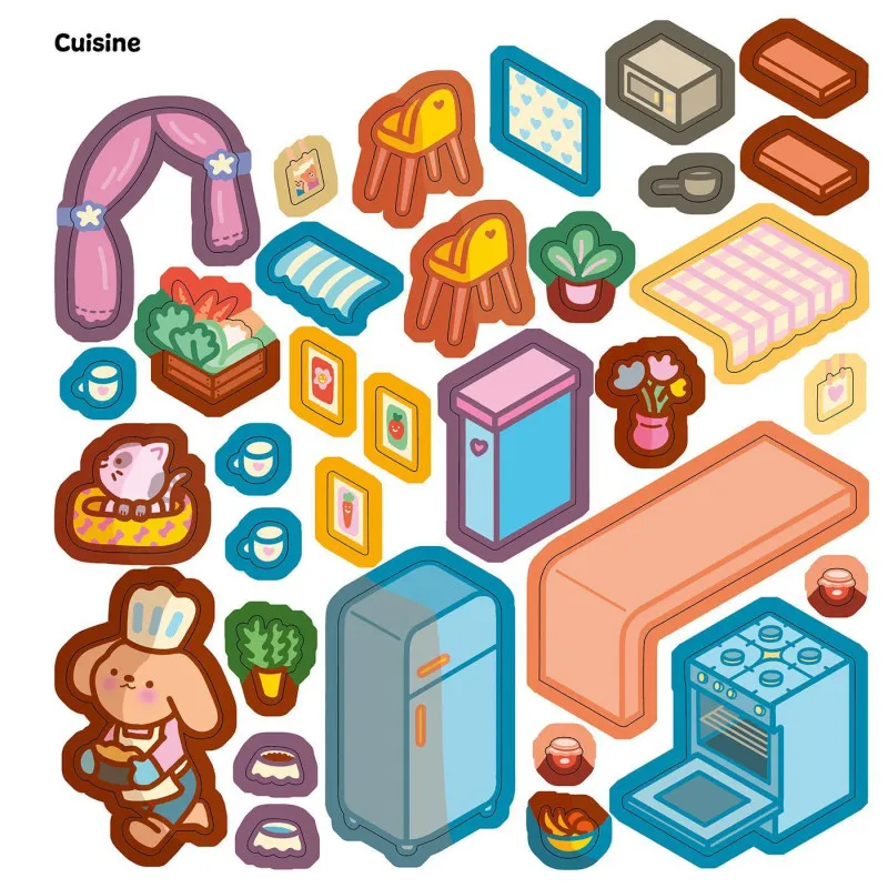 Cozy stickers - Home sweet home