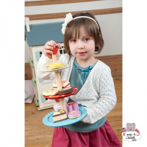 for sale online Le Toy Van Honeybake 3 Tier Cake Stand Set 