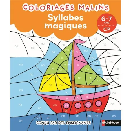 Coloriages malins : Syllabes magiques - CP (1ère Primaire)