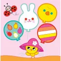 Je colorie sans déborder (2-4 ans) - Easter - With thick raised outlines