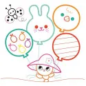Je colorie sans déborder (2-4 ans) - Pâques - Avec gros contours en relief