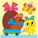 Je colorie sans déborder (2-4 ans) - Easter - With thick raised outlines