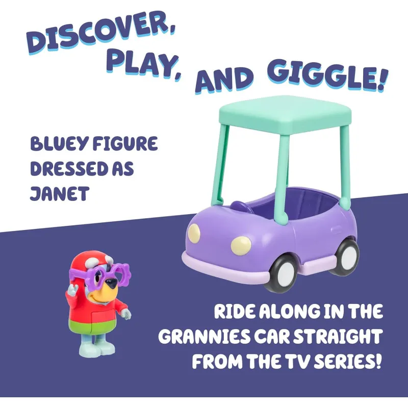 Bluey Granny Vehicle with Janet – Moose Toys