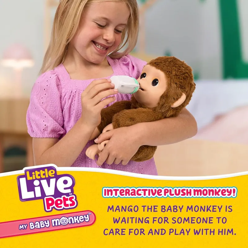Little Live Pets My Baby Monkey Mango Interactive Plush Toy