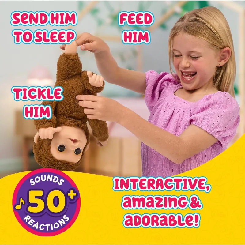 Little Live Pets My Baby Monkey Mango Interactive Plush Toy