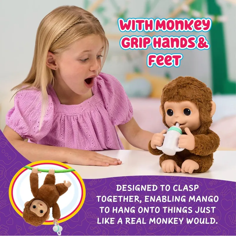 Little Live Pets My Baby Monkey Mango Interactive Plush Toy