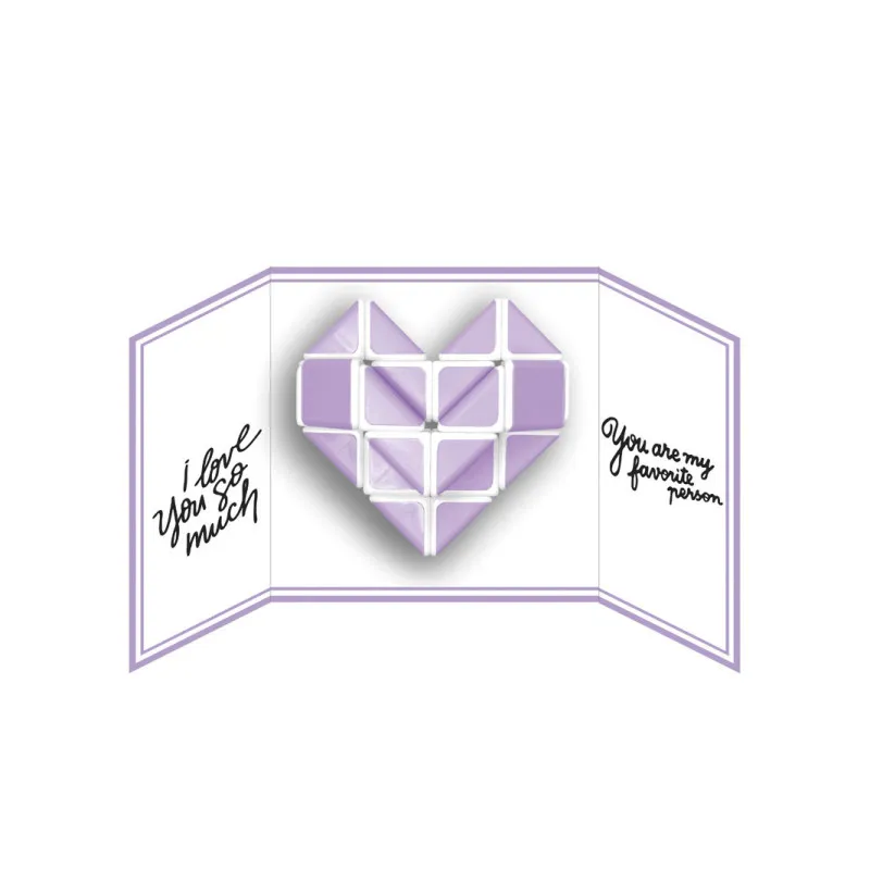 Casse-tête Cayro Love mauve – Puzzle rotatif 6+
