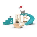 Schleich 42764 Cat Playset – Farm World Figurine Set