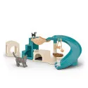 Schleich 42764 Cat Playset – Farm World Figurine Set