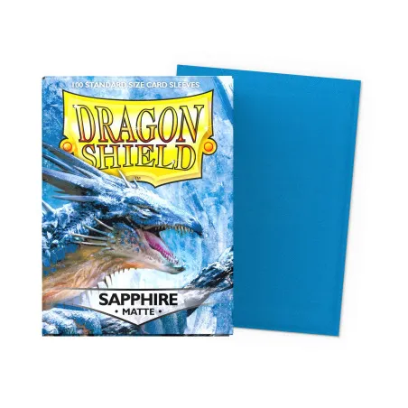 Sleeves Dragon Shield Matte Sapphire | 100 protège-cartes TCG