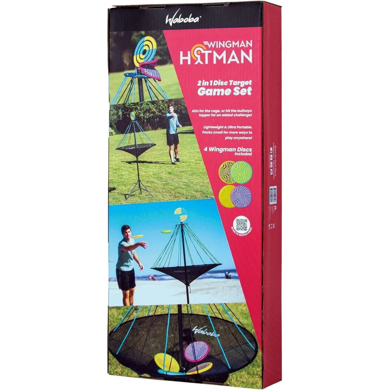 Waboba Wingman Hitman – Jeu de lancer cible disc golf