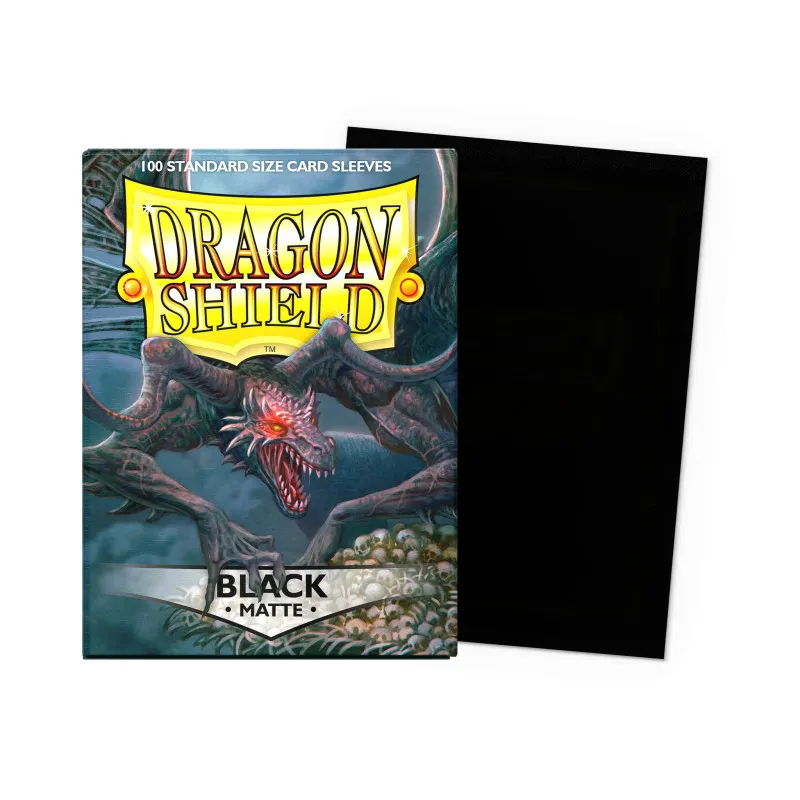 Dragon Shield Matte Black Sleeves | 100 TCG Card Sleeves