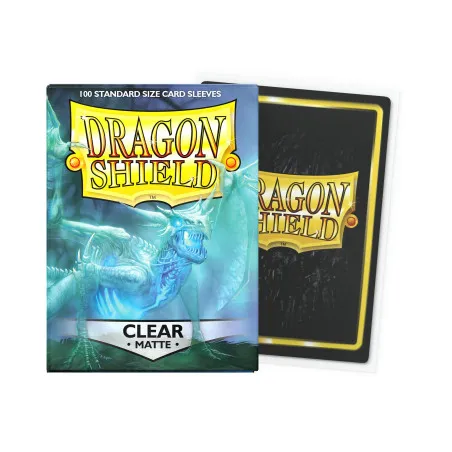 Dragon Shield Matte Clear Sleeves | 100 TCG Card Sleeves