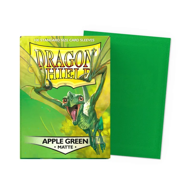 Sleeves Dragon Shield Matte Apple Green | 100 protège-cartes TCG