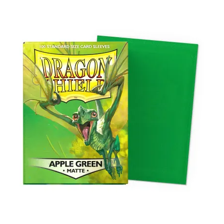 Dragon Shield Matte Apple Green Sleeves | 100 TCG Card Sleeves