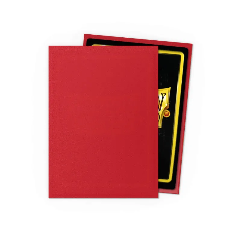 Sleeves Dragon Shield Matte Crimson | 100 protège-cartes TCG