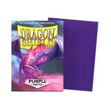 Sleeves Dragon Shield Matte Purple | 100 protège-cartes TCG