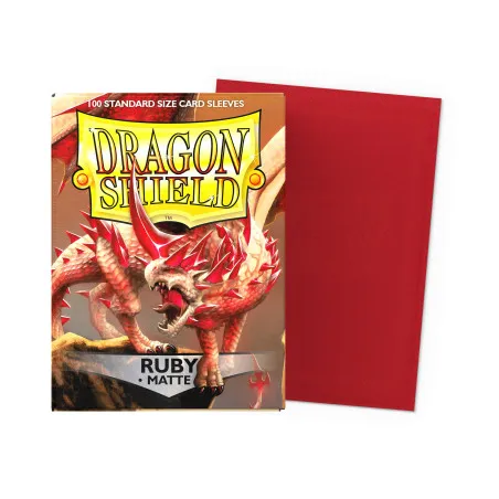 Sleeves Dragon Shield Matte Ruby | 100 protège-cartes TCG