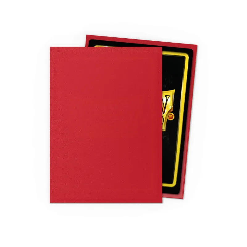 Dragon Shield Matte Ruby Sleeves | 100 TCG Card Sleeves