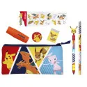 Pokémon Stationery Set - Pencil Case, Pen & Stickers