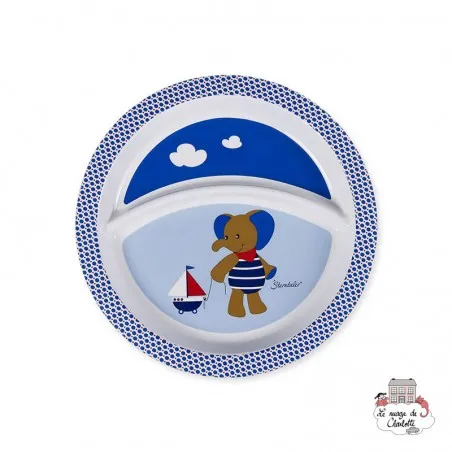 Plate - Erwin the Elephant - STE-6821730 - Sterntaler - Plates and Bowls - Le Nuage de Charlotte