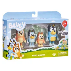 Bluey - Pack Famille 4 Figurines Heeler | Le Nuage de Charlotte