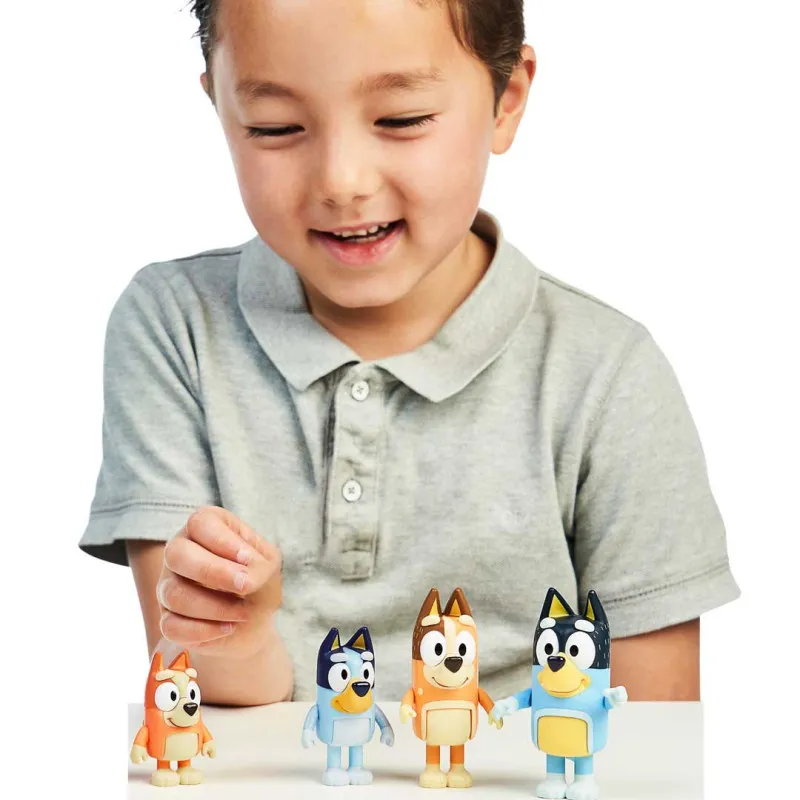 Bluey - Pack Famille 4 Figurines Heeler | Le Nuage de Charlotte