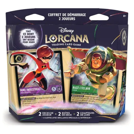 Lorcana Coffret 2 Joueurs Mme Indestructible vs Buzz l'Éclair