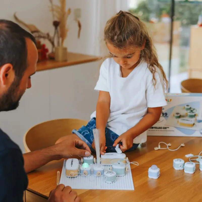 Kidywolf KIDYELEC Expert - Kit Électricité Enfant 18 Blocs Dès 8 ans