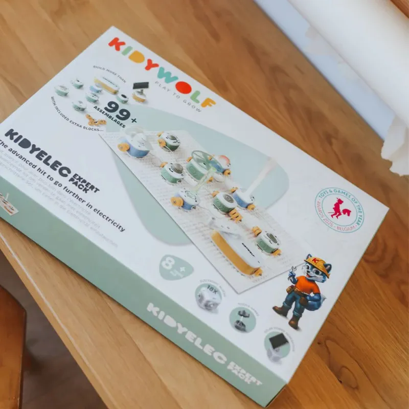 Kidywolf KIDYELEC Expert - Kit Électricité Enfant 18 Blocs Dès 8 ans