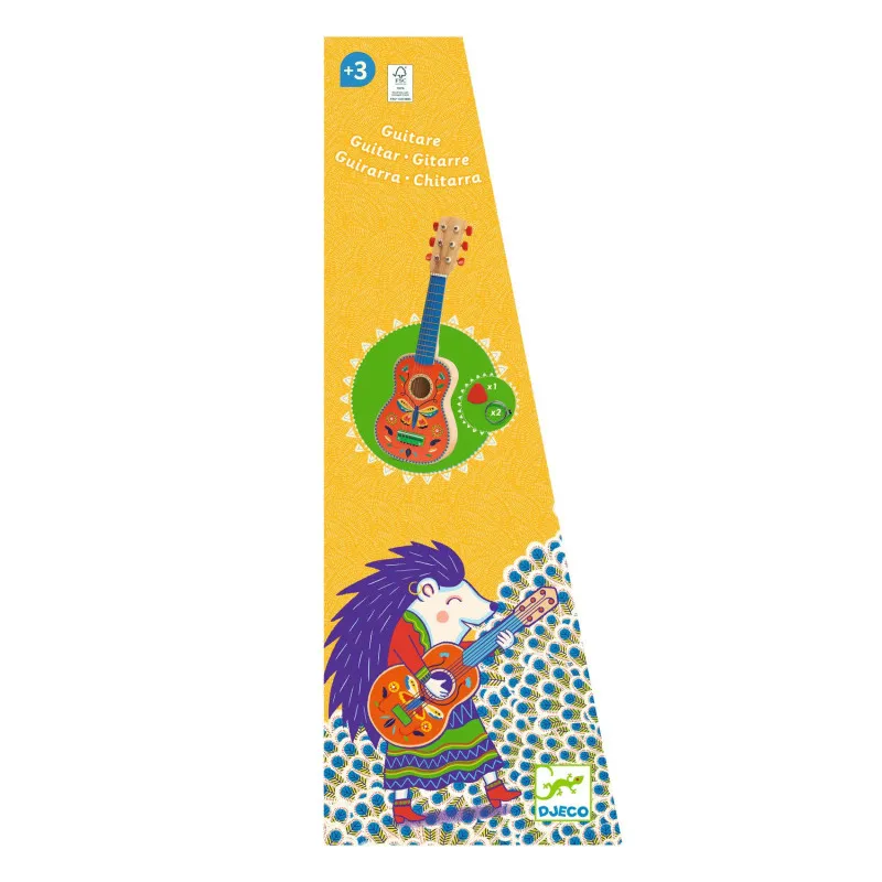 Acheter Guitare 6 cordes métalliques - Petit Modèle - Musique - DJECO - Le Nuage de Charlotte