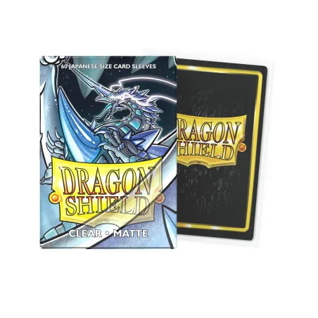 Sleeves Dragon Shield Matte Clear | 60 protège-cartes TCG