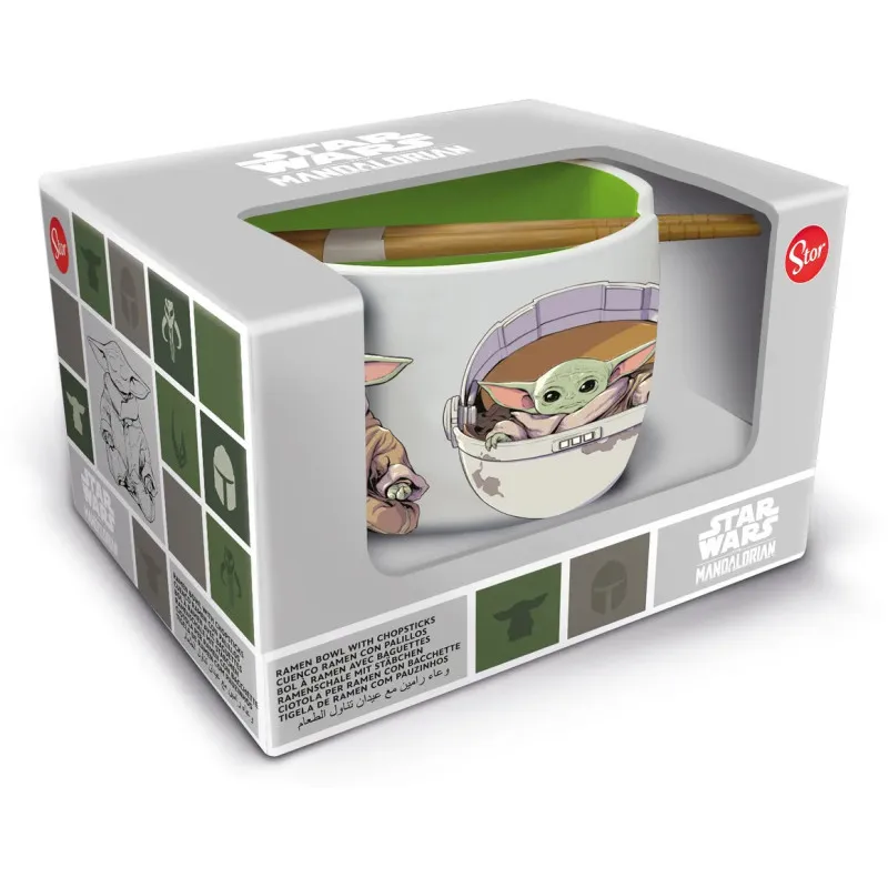 Grogu Mandalorian Ramen Bowl & Chopsticks Set - Stor