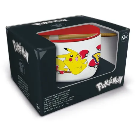 Bol à ramen Pikachu Pokémon + baguette 450 ml - Stor