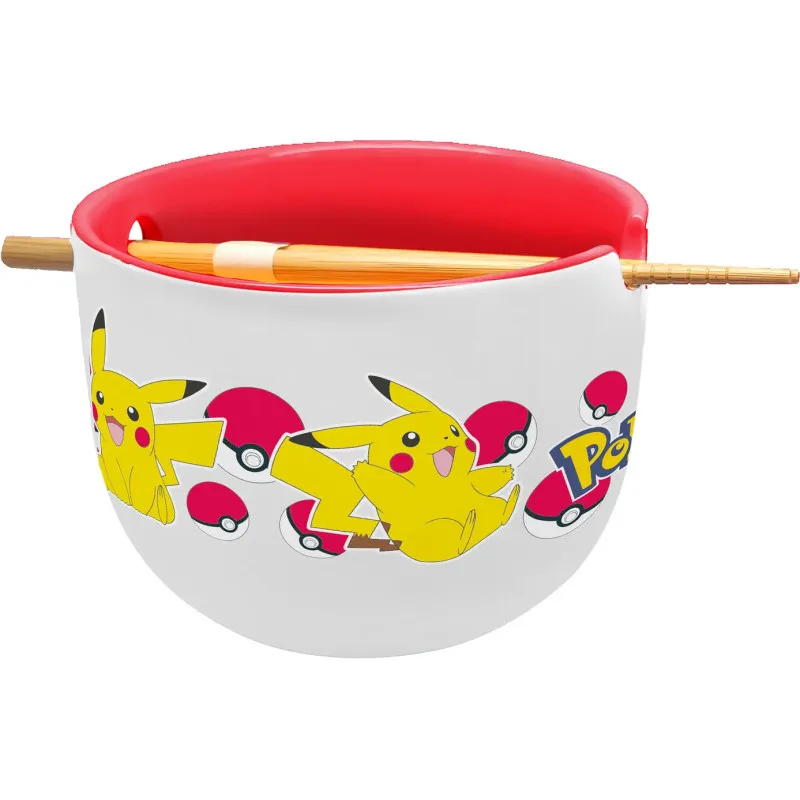 Pikachu Pokémon Ramen Bowl & Chopsticks 450 ml - Stor